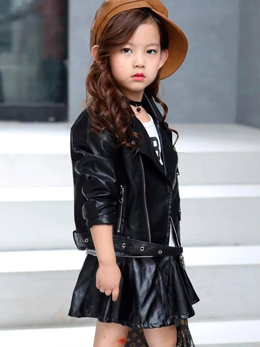 Косуха Детская Черная - фото 1 - rockbunker.ru