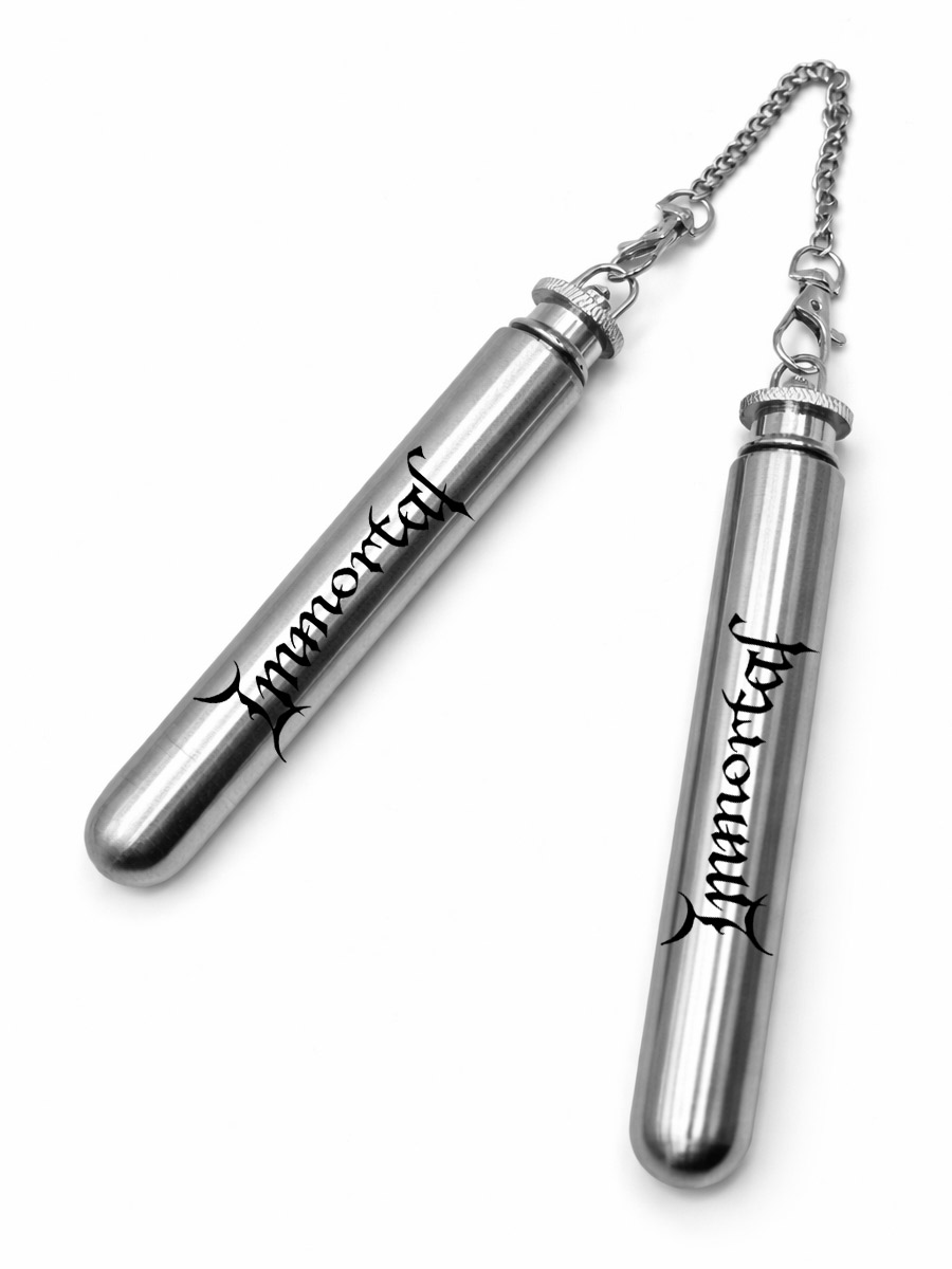 Фляги-нунчаки с гравировкой  Immortal - фото 1 - rockbunker.ru