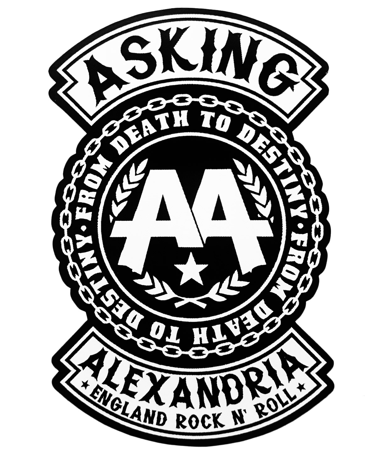 Наклейка-стикер Asking Alexandria - фото 1 - rockbunker.ru