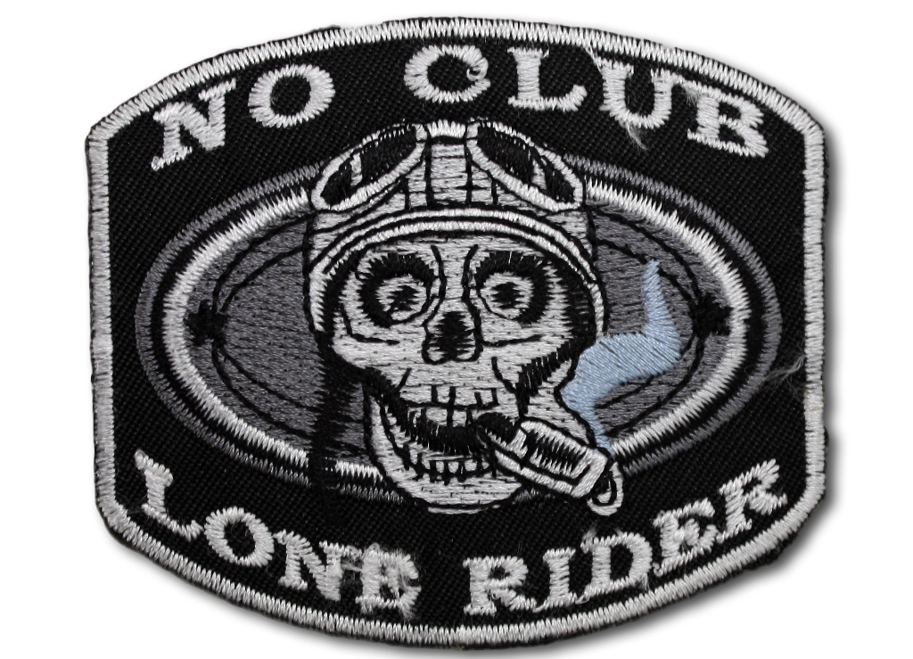 Термонашивка No Сlub Lone Rider - фото 1 - rockbunker.ru