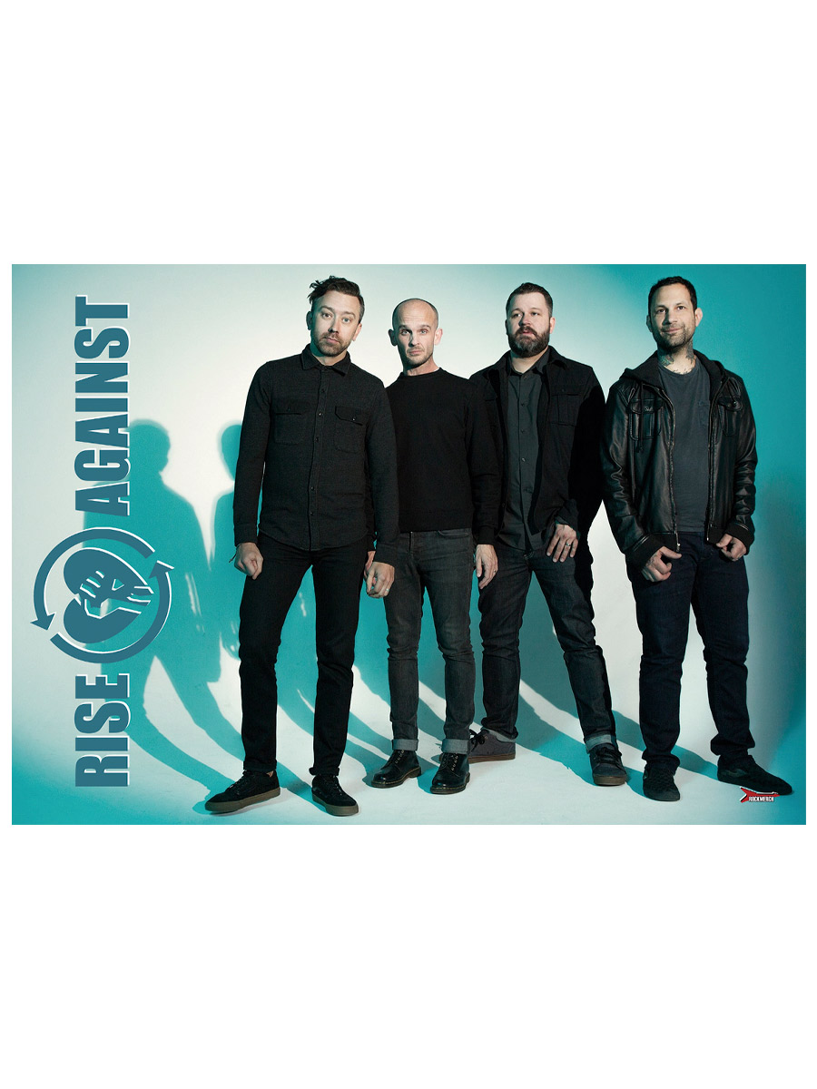 Плакат самоклеющийся на стену Rise Against - фото 2 - rockbunker.ru