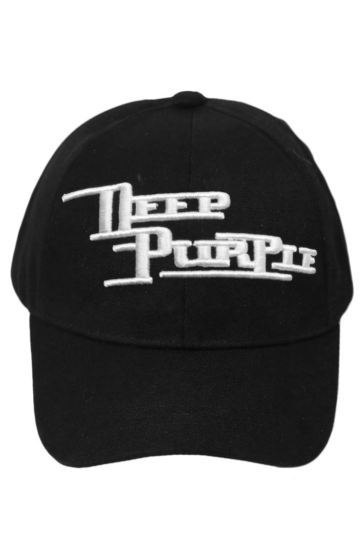 Бейсболка Deep Purple с 3D вышивкой белая - фото 2 - rockbunker.ru
