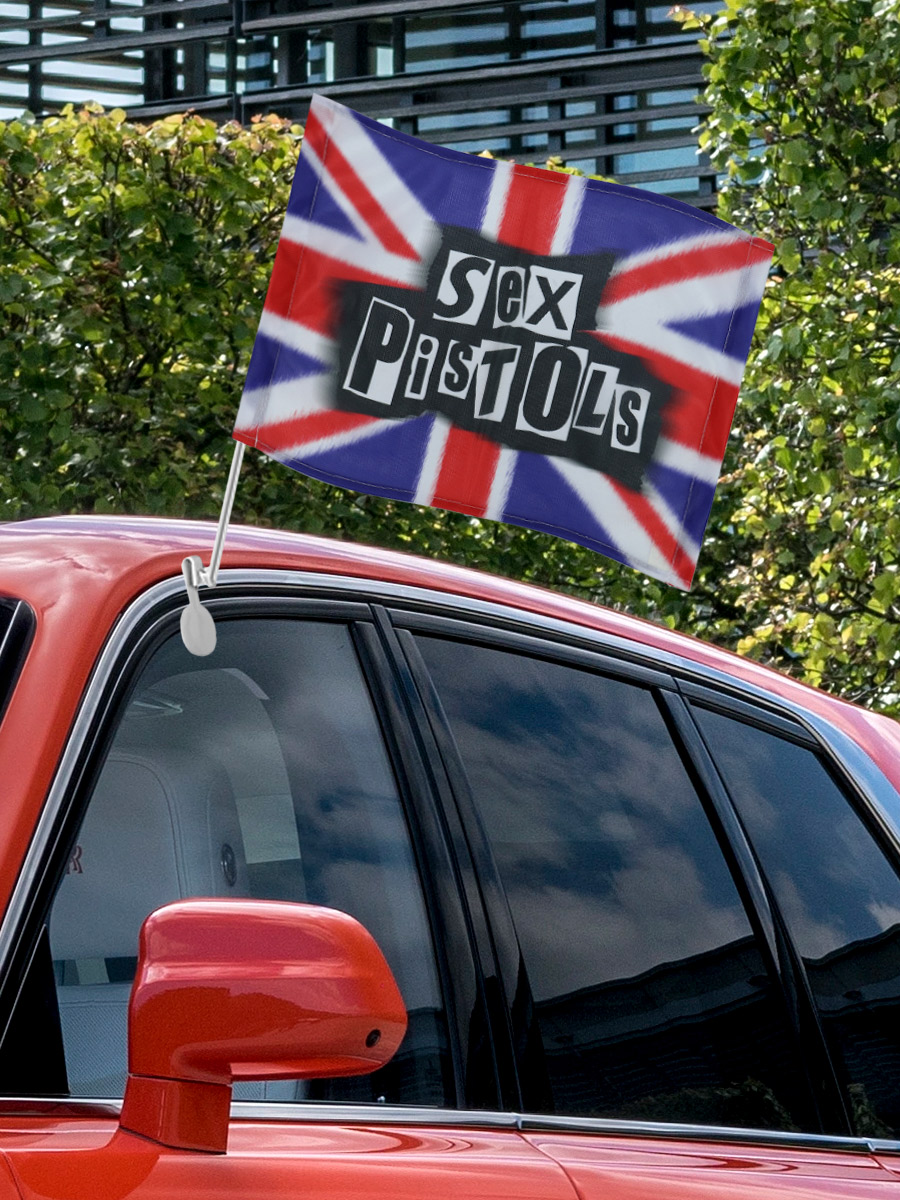 Флаг автомобильный Sex Pistols - фото 3 - rockbunker.ru