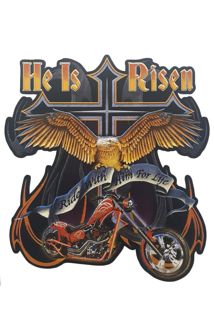 Наклейка-стикер Hell Risen - фото 1 - rockbunker.ru