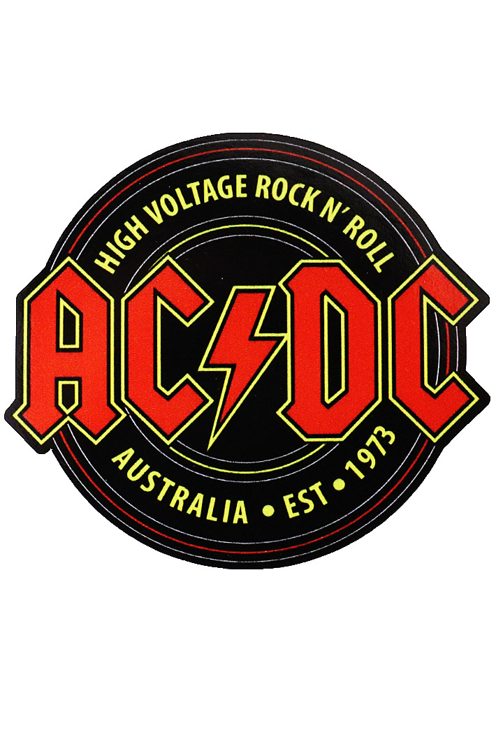 Наклейка-стикер Rock Merch AC/DC - фото 1 - rockbunker.ru