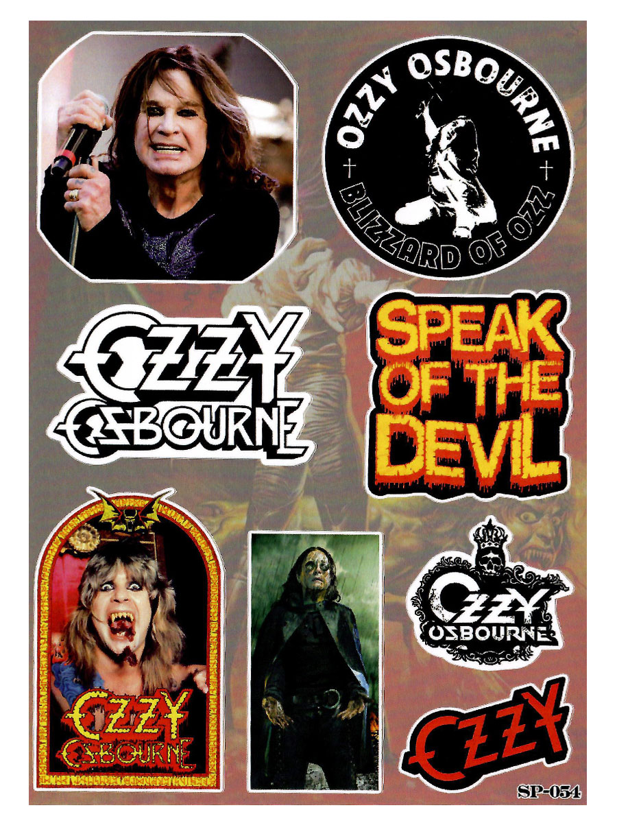 Набор стикеров Ozzy - фото 2 - rockbunker.ru