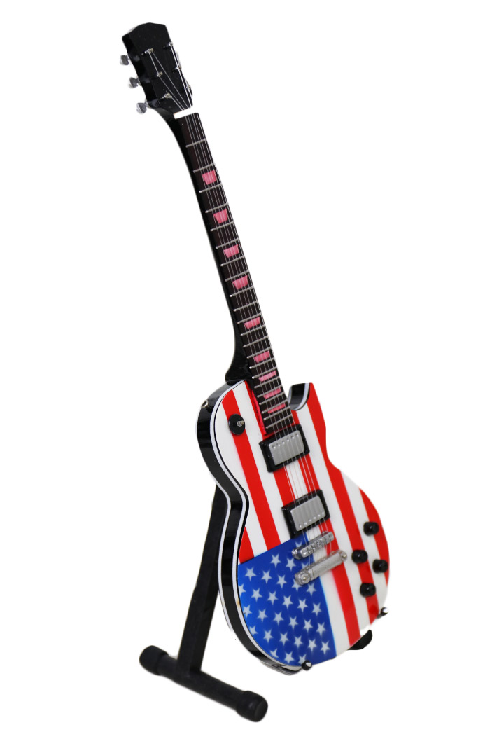 Сувенирная копия электрогитары американский флаг - фото 3 - rockbunker.ru