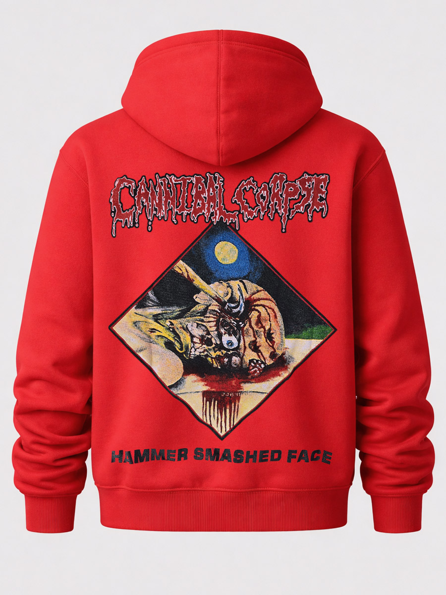 Толстовка Cannibal Corpse красная - фото 2 - rockbunker.ru