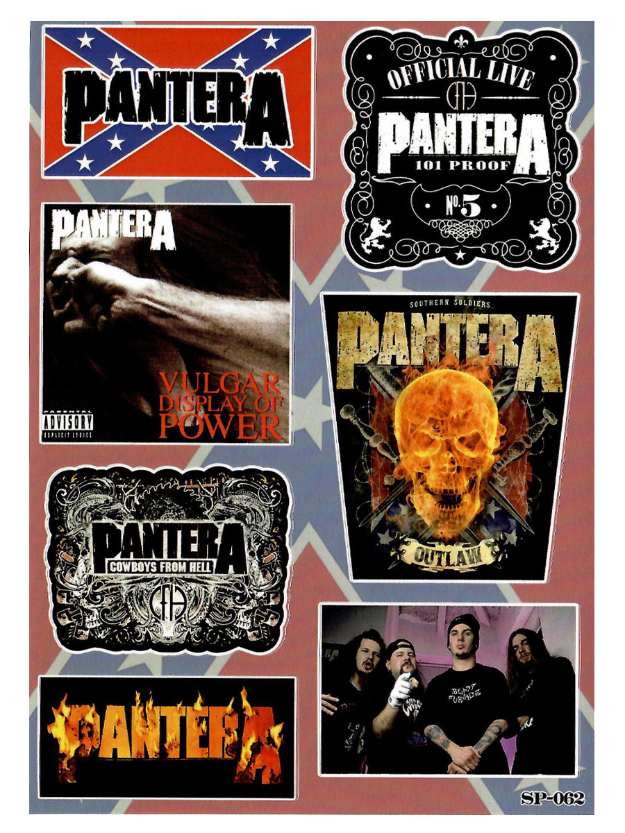 Набор стикеров Pantera - фото 2 - rockbunker.ru
