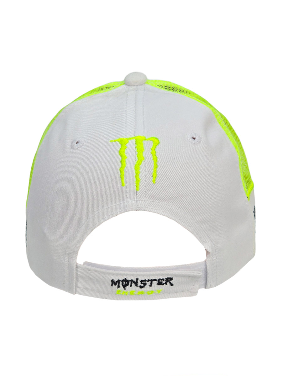 Бейсболка Monster с Сеткой Белая - фото 3 - rockbunker.ru
