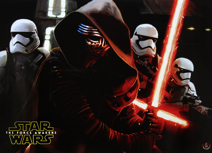 Плакат Star Wars The Force Awakens Kylo Ren - фото 1 - rockbunker.ru