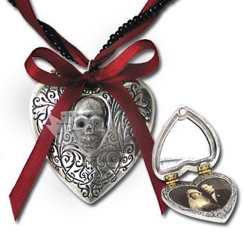 Кулон Alchemy Gothic P496 The Reliquary Heart Locket - фото 1 - rockbunker.ru