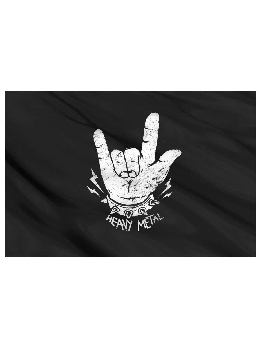 Флаг Heavy Metall Коза - фото 2 - rockbunker.ru