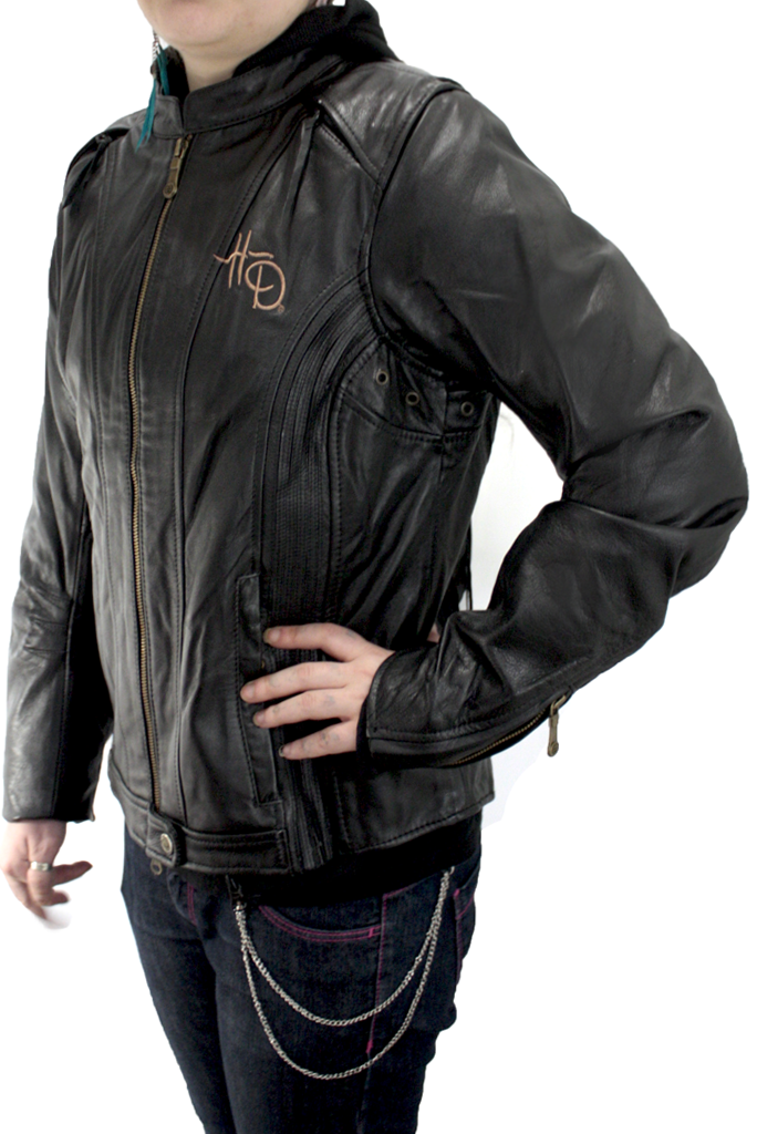 Куртка кожаная женская Harley Davidson - фото 1 - rockbunker.ru