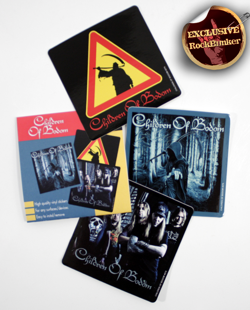 Набор стикеров RockMerch Children of Bodom - фото 1 - rockbunker.ru