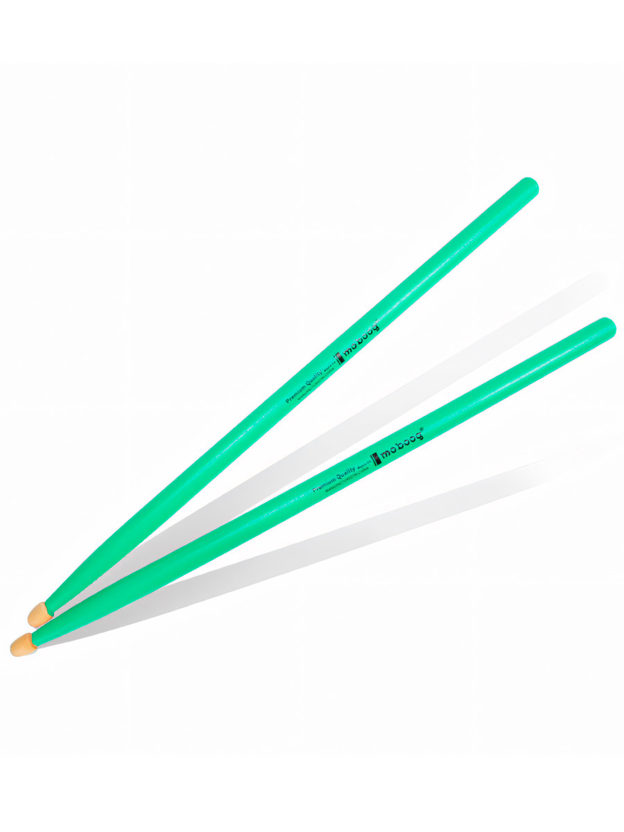 Барабанные палочки Moboog  Зеленые - фото 1 - rockbunker.ru