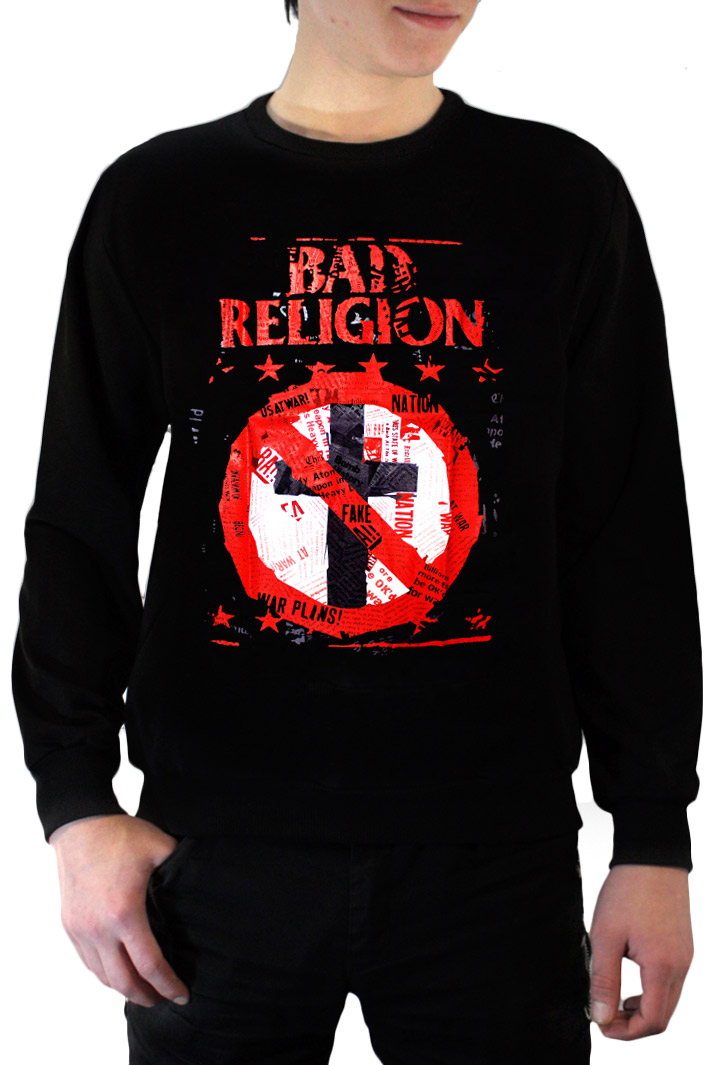 Свитшот RockMerch Bad Religion мужской - фото 1 - rockbunker.ru