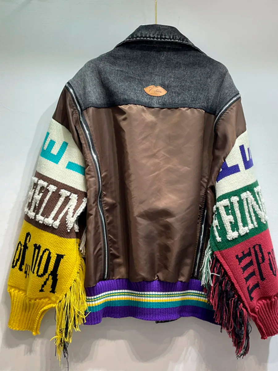 Куртка Oversize Комбинированная - фото 2 - rockbunker.ru