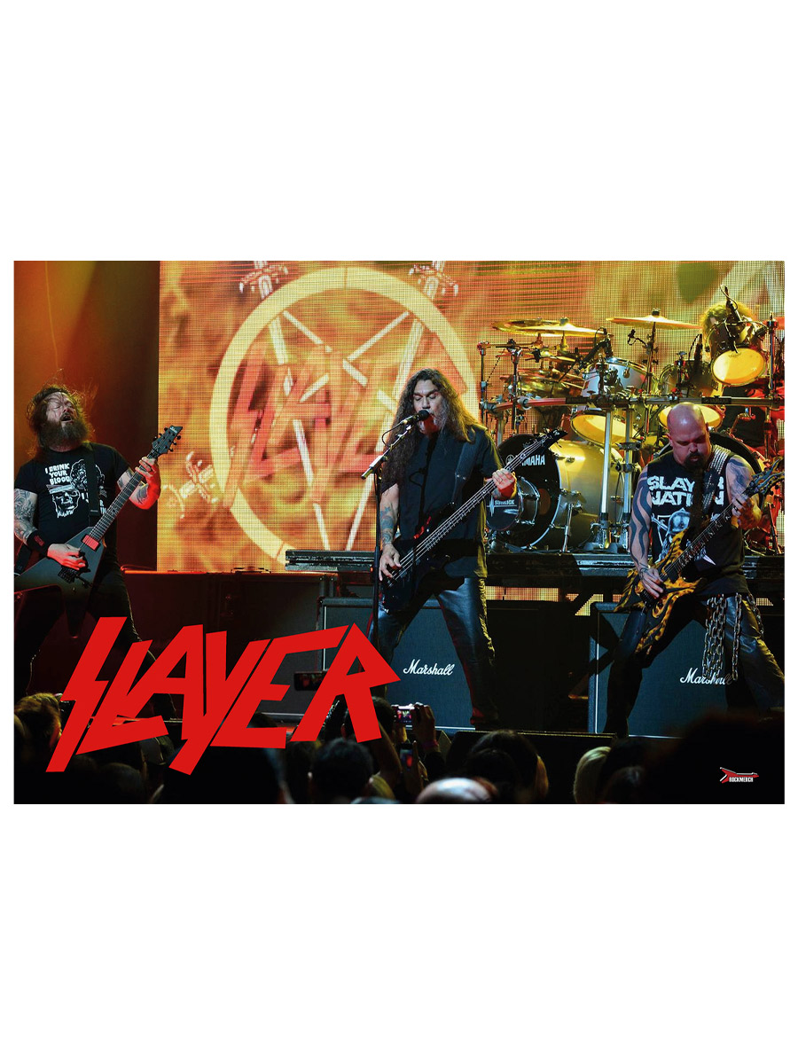 Плакат самоклеющийся на стену Slayer - фото 2 - rockbunker.ru