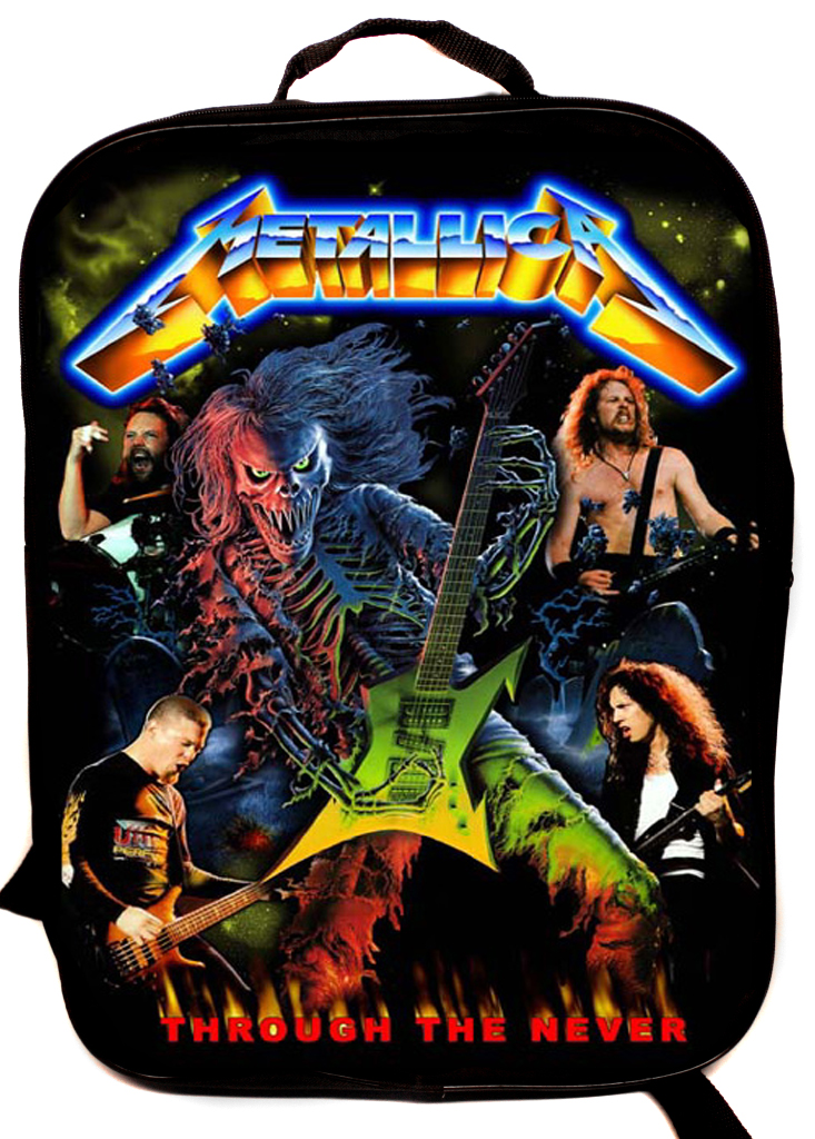 Портфель-ранец Metallica Through the never текстильный - фото 1 - rockbunker.ru