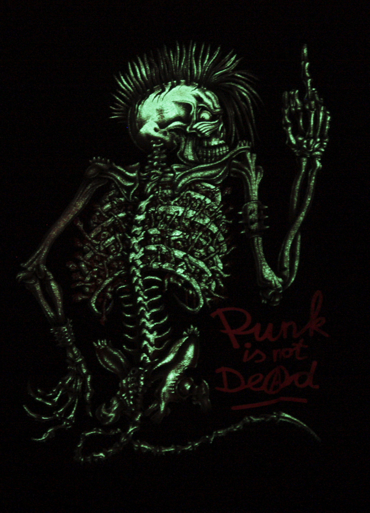 Толстовка Metal Heaven Punk is not dead светится в темноте - фото 3 - rockbunker.ru