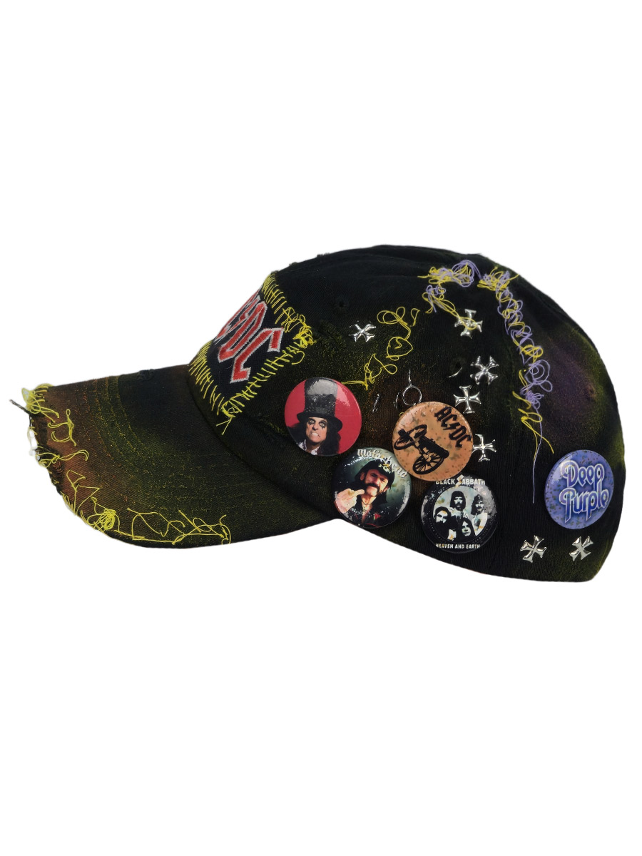 Кепка кастомная AC DC - фото 2 - rockbunker.ru