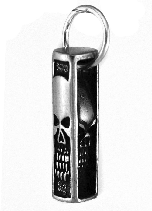 Кулон Скелетный ключ с черепами - фото 2 - rockbunker.ru