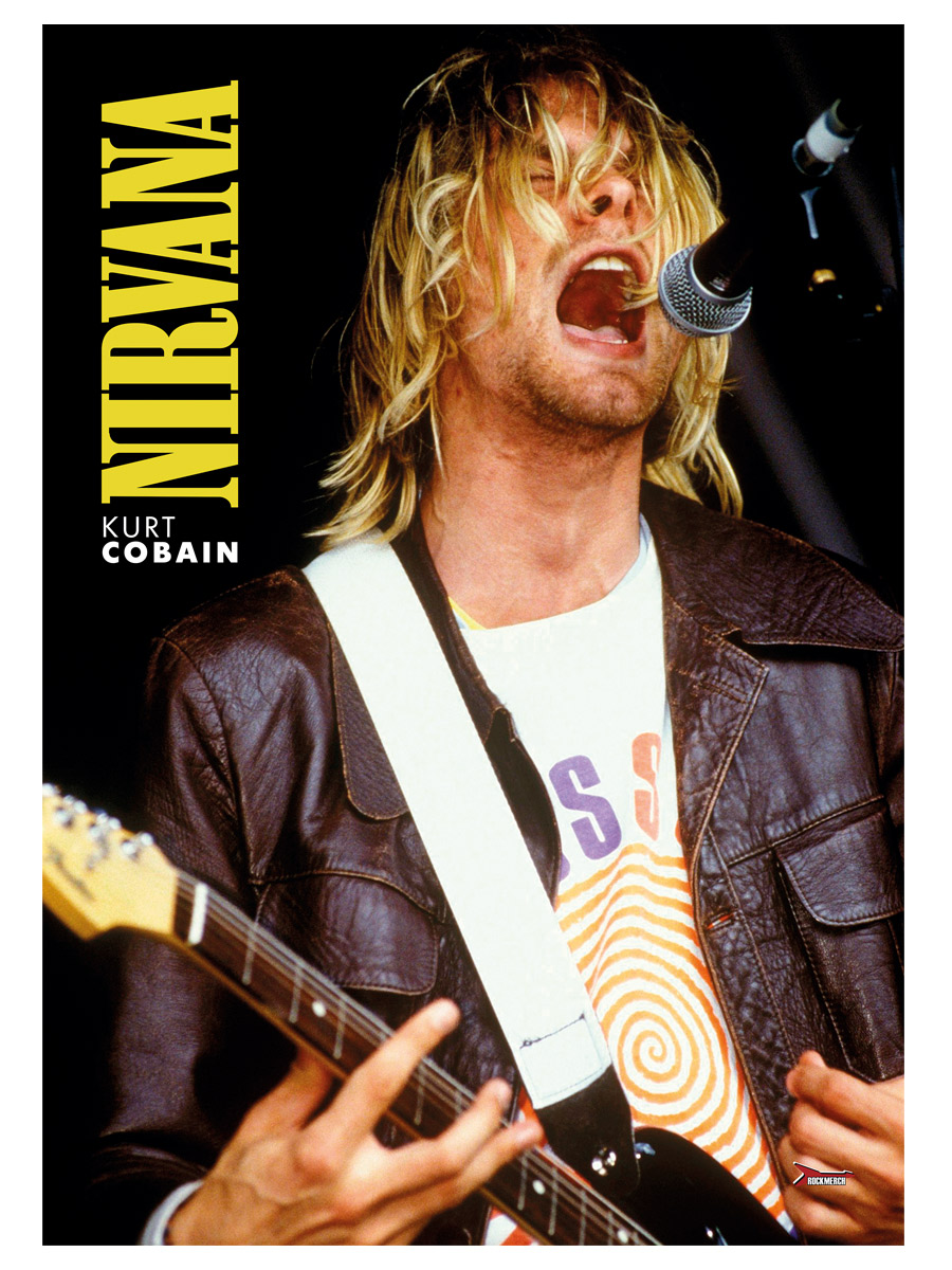 Плакат самоклеющийся на стену Nirvana - фото 1 - rockbunker.ru