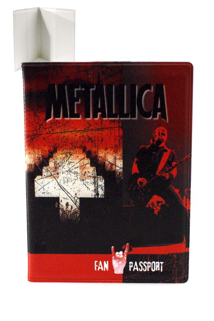 Обложка на паспорт RockMerch Metallica - фото 1 - rockbunker.ru