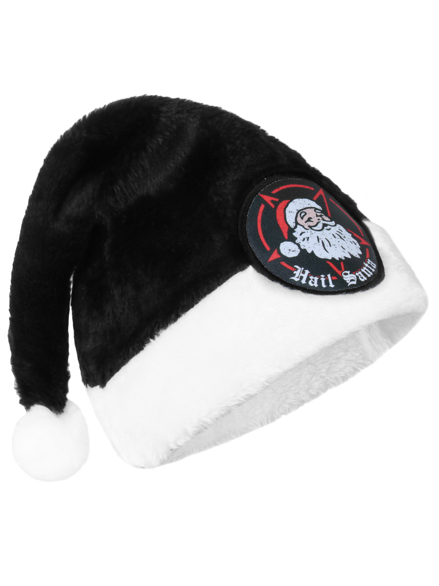 Колпак новогодний RockMerch Пентаграмма Hail Santa - фото 1 - rockbunker.ru