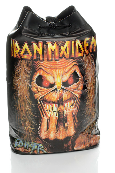 Торба Iron Maiden из кожзаменителя - фото 1 - rockbunker.ru