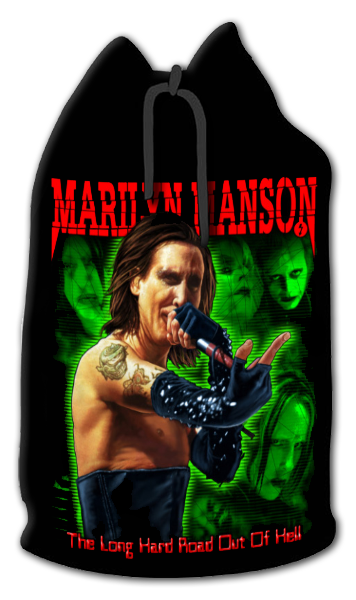 Торба Marilyn Manson The long hard road out of Hell текстильная - фото 1 - rockbunker.ru