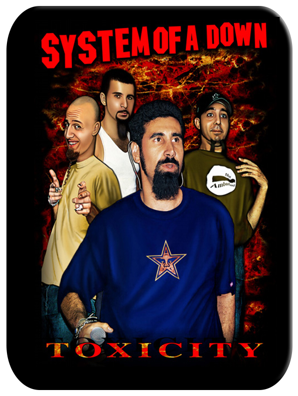 Коврик для мыши System of a Down Toxicity - фото 1 - rockbunker.ru