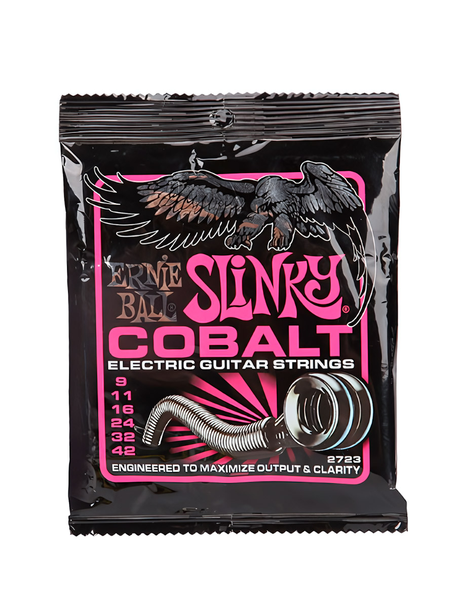 Струны для электрогитары Ernie Ball 2723 Cobalt Slinky Super 9-42  - фото 1 - rockbunker.ru