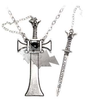 Кулон Alchemy Gothic P423 Cross Of The Sword Of Truth - фото 1 - rockbunker.ru