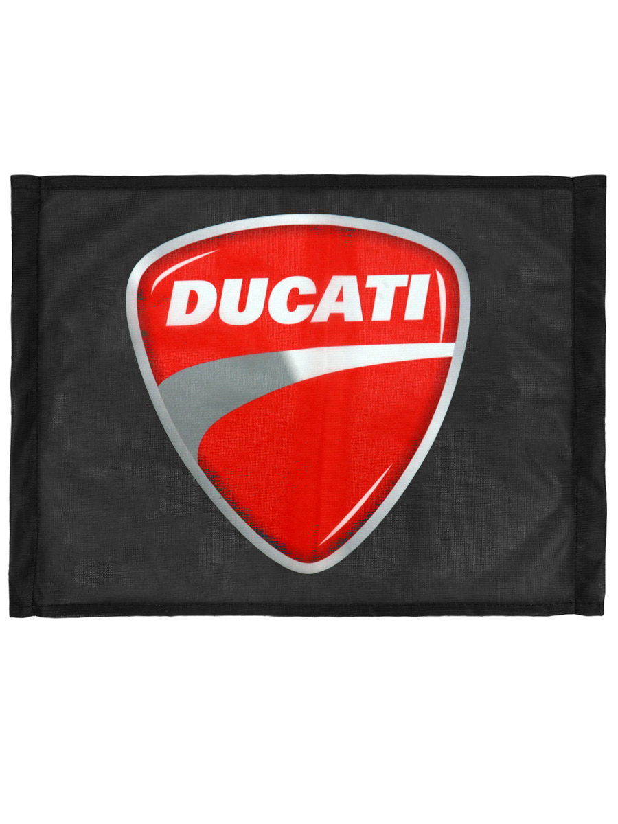 Флаг автомобильный Ducati - фото 2 - rockbunker.ru