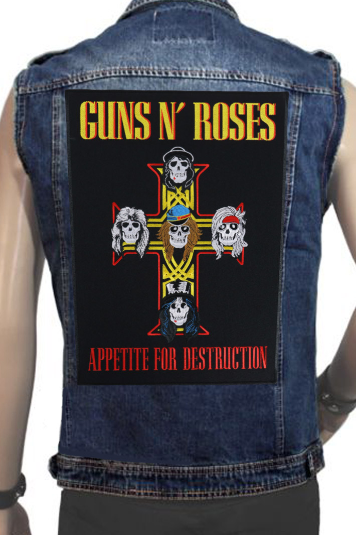 Нашивка с вышивкой Guns N' Roses - фото 2 - rockbunker.ru