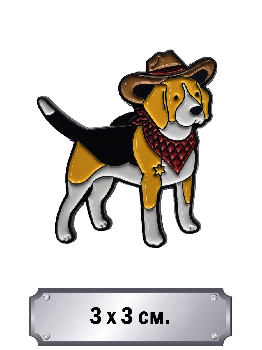 Значок Пес-шериф - фото 1 - rockbunker.ru