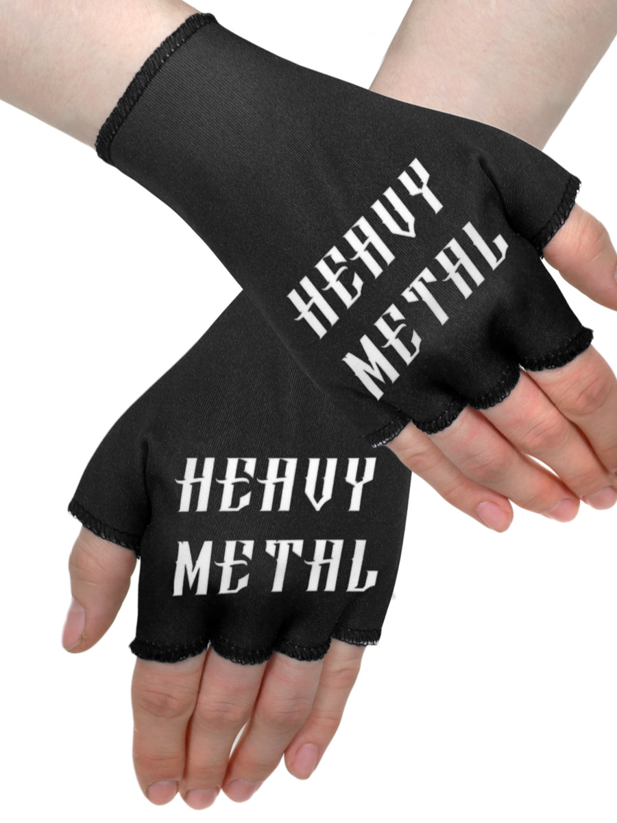Перчатки-митенки Heavy Metal - фото 1 - rockbunker.ru