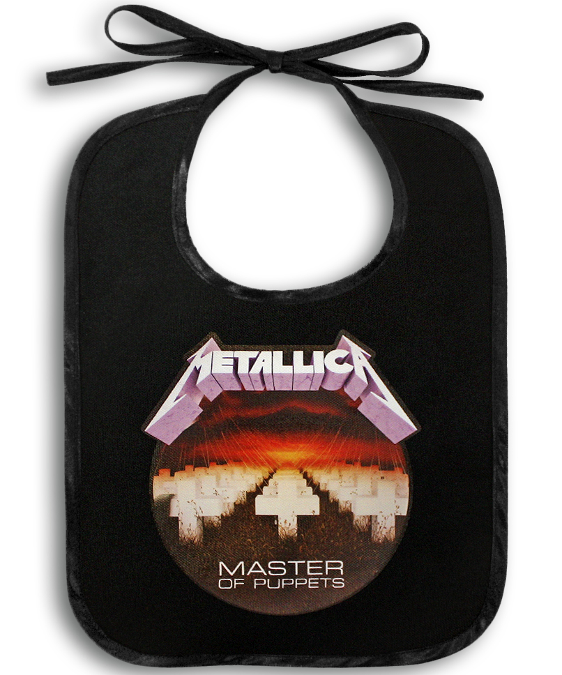 Слюнявчик Metallica Master Of Puppets - фото 1 - rockbunker.ru