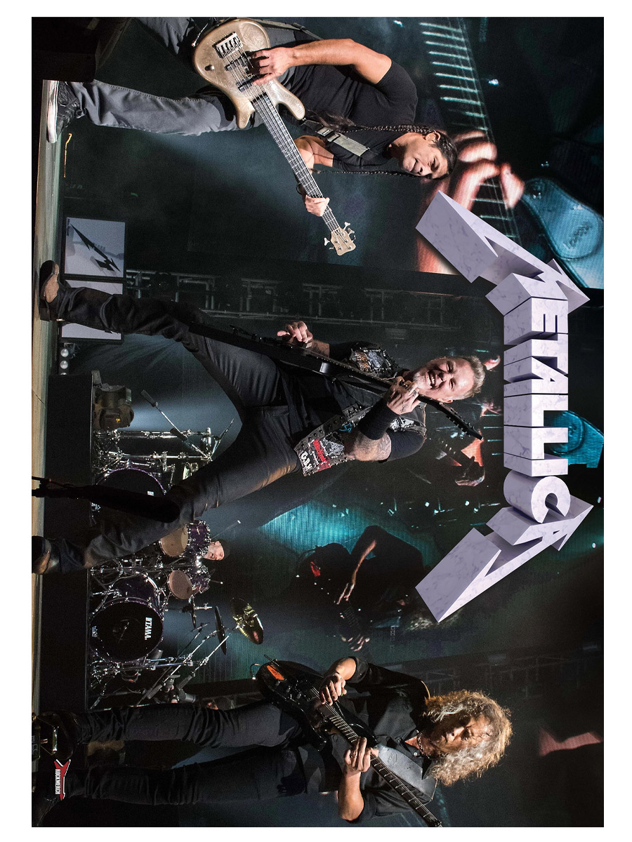 Плакат самоклеющийся на стену Metallica - фото 1 - rockbunker.ru