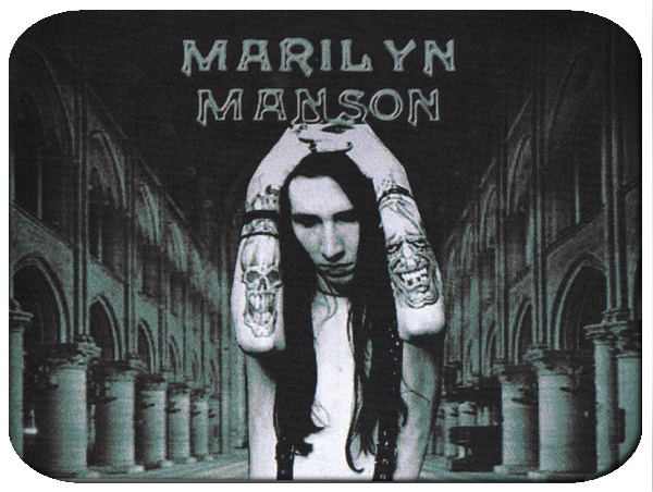 Коврик для мыши Marilyn Manson - фото 1 - rockbunker.ru