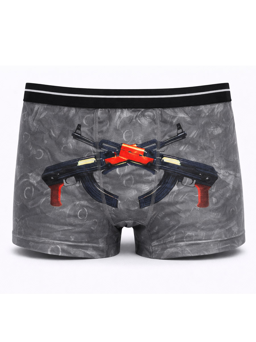 Трусы Автомат Темно-Серые - фото 1 - rockbunker.ru