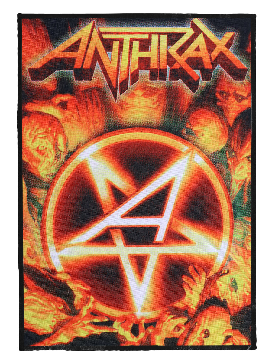 Нашивка на спину RockMerch Anthrax - фото 1 - rockbunker.ru