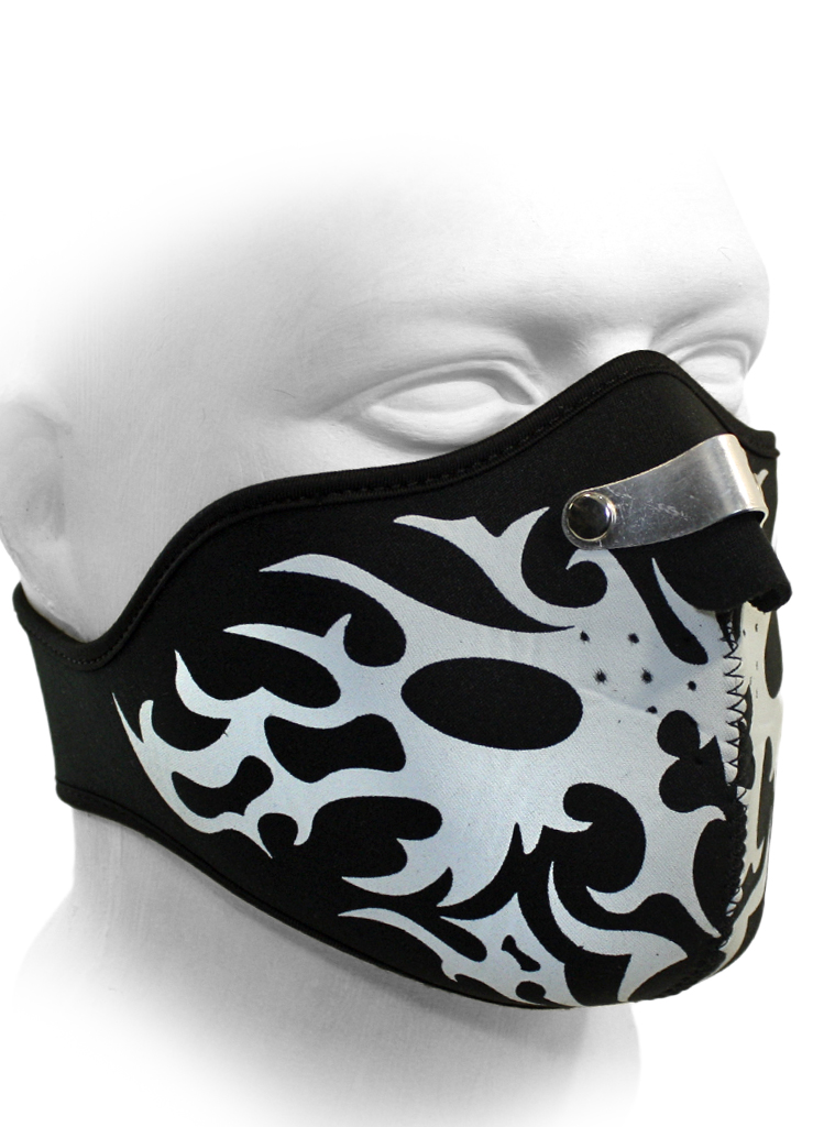 Байкерская маска с узором - фото 1 - rockbunker.ru