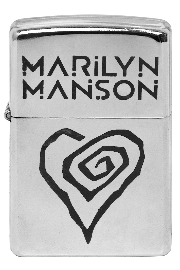 Зажигалка с гравировкой Marilyn Manson - фото 1 - rockbunker.ru