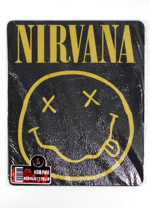 Коврик для мыши RockMerch Nirvana смайл - фото 2 - rockbunker.ru