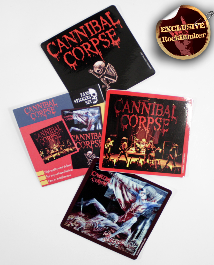 Набор стикеров RockMerch Cannibal Corpse - фото 1 - rockbunker.ru