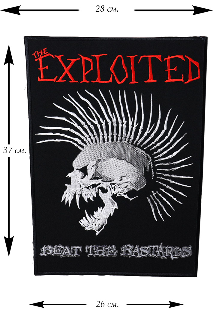 Нашивка с вышивкой The Exploited - фото 1 - rockbunker.ru
