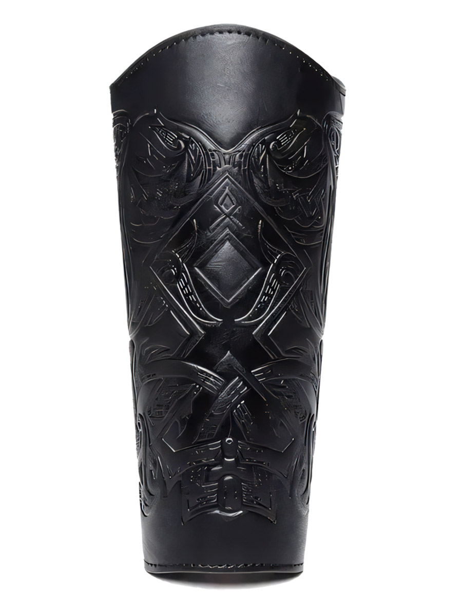 Наруч с Тиснением Одал Черный - фото 1 - rockbunker.ru